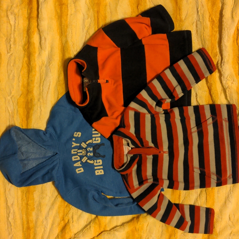 Boys quarter zip fleece & hoodie 4t, Sonoma